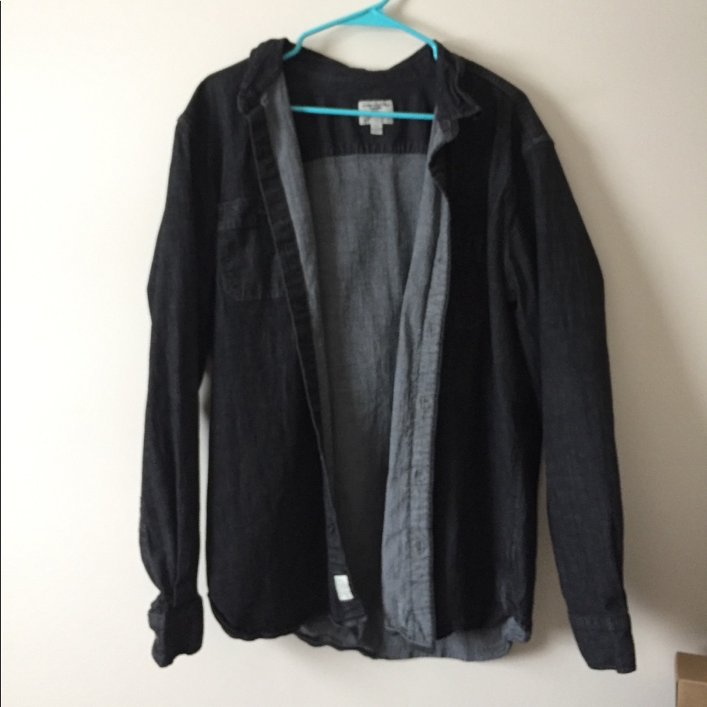 American Eagle gray denim jacket XL